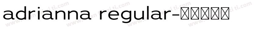 adrianna regular字体转换